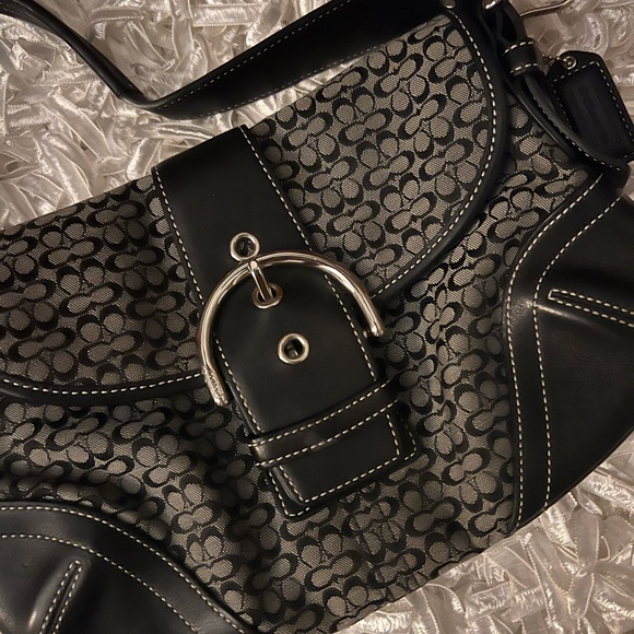 Black Patterned Women's Bag - Picture 3 of 4